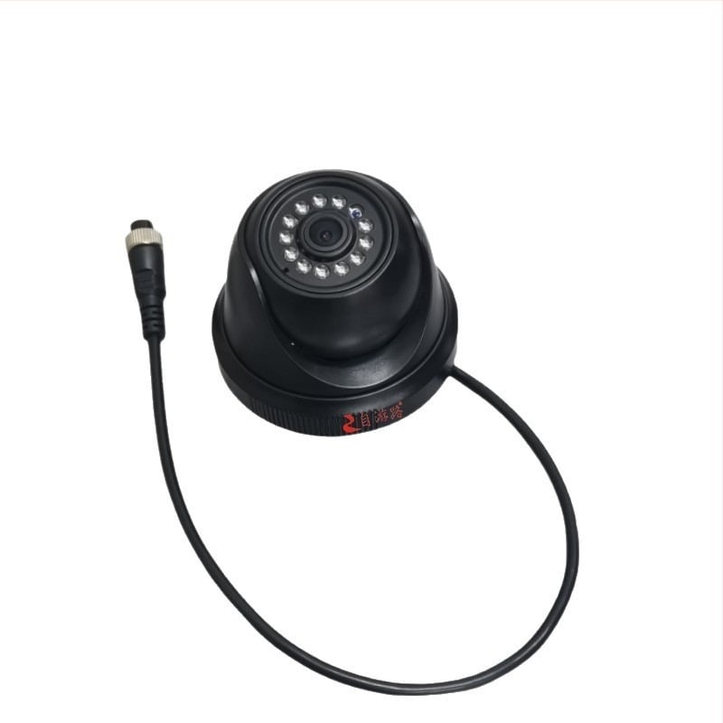Cameră auto infraroșu hemisferică pentru supraveghere cu patru canale, 1080P, AHD, 12-24V, reglabilă la unghi de 90°, carcasă ABS