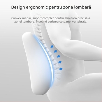 Perna lombară din memory foam pentru somn în pat și în mașină, compatibil universal, design minimalist, respirabilitate moderată