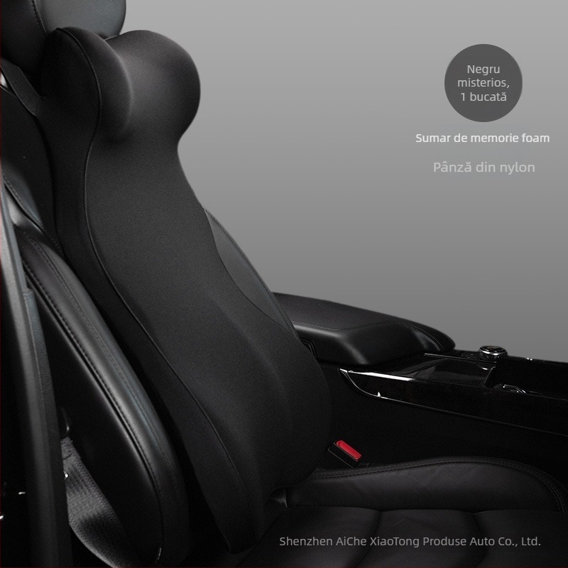Pernă auto cu suport lombar cu spumă cu memorie, suport integrat pentru talie, potrivire universală, personalizare logo, utilizare în toate anotimpurile
