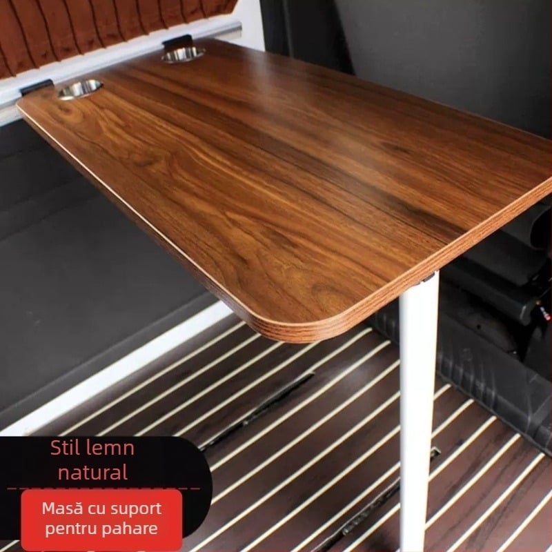 Masă pliabilă din lemn, montată pe perete, pentru mașină – depozitare universală (Material: Lemn; Instalare: Montare pe perete; Tip: Masă pliabilă; Compatibilitate: Universal)