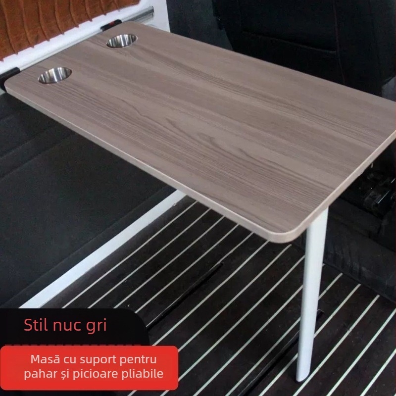 Masă pliabilă din lemn, montată pe perete, pentru mașină – depozitare universală (Material: Lemn; Instalare: Montare pe perete; Tip: Masă pliabilă; Compatibilitate: Universal)