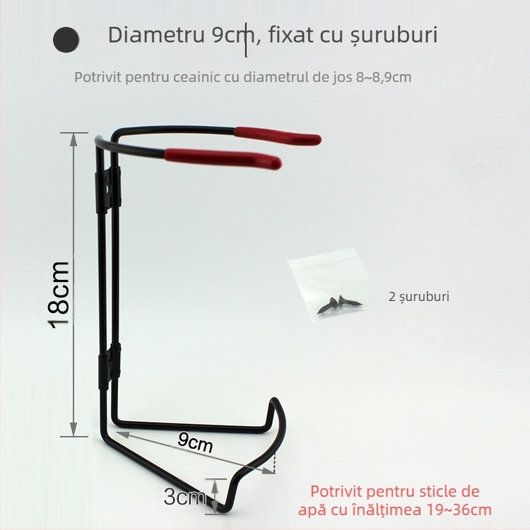 Suport pentru ceainic electric auto – construcție din metal, model TS11, compatibil cu alte părți, suport pentru ușă și spatele scaunului