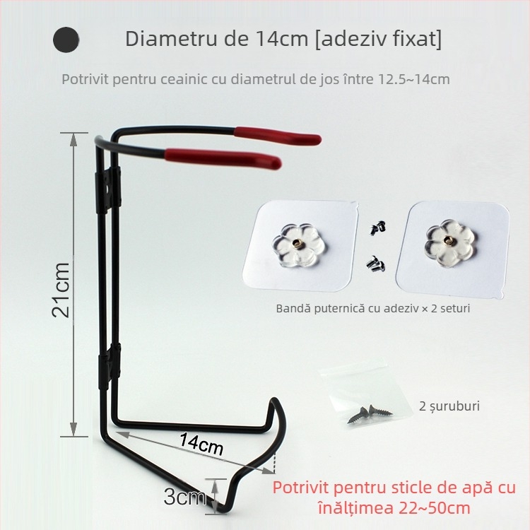 Suport pentru ceainic electric auto – construcție din metal, model TS11, compatibil cu alte părți, suport pentru ușă și spatele scaunului