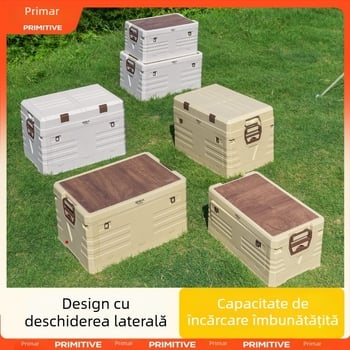 Organizator portbagaj auto cu masă de camping integrată – 50–60 L, material PP, model AJP06, portabil