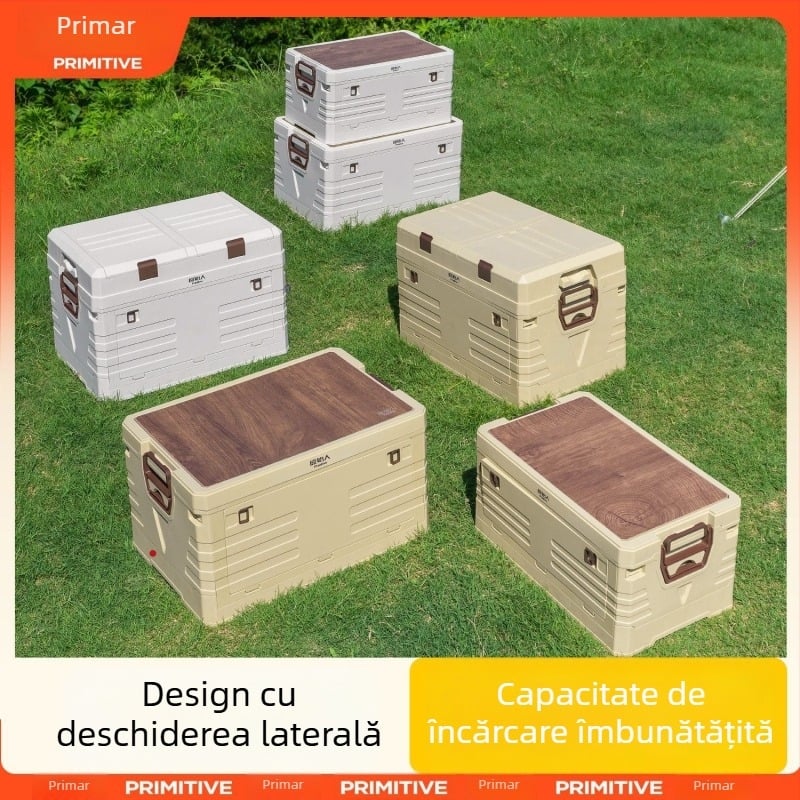 Organizator portbagaj auto cu masă de camping integrată – 50–60 L, material PP, model AJP06, portabil