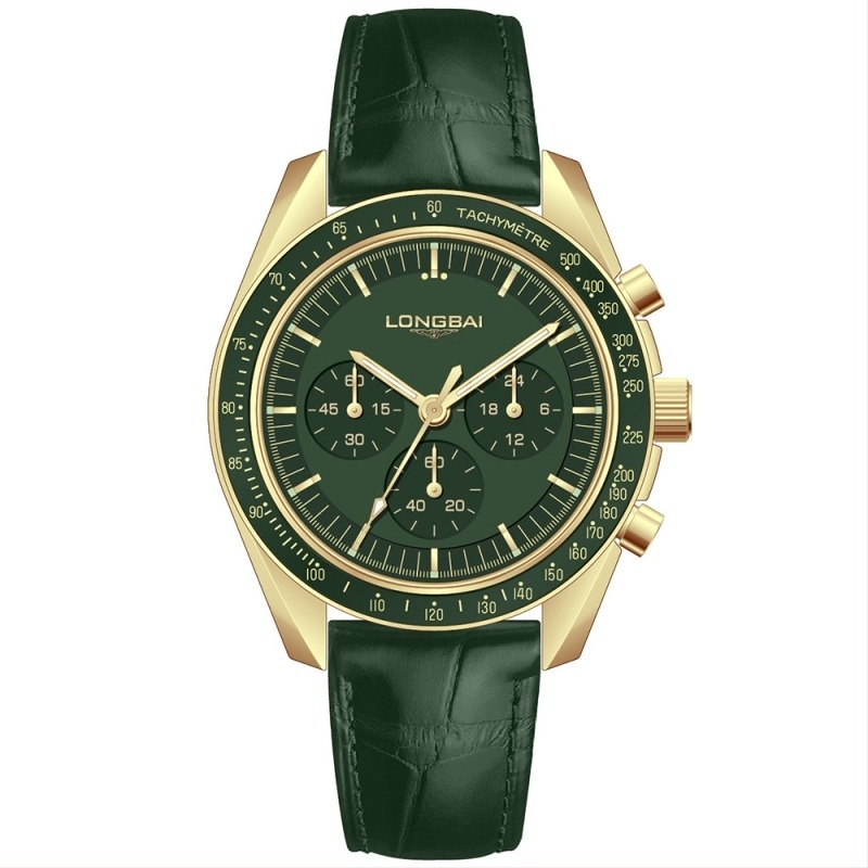 Ceas quartz pentru bărbați - cadran luminos, fereastră transparentă, curea din oțel inoxidabil, rezistență la apă 30M