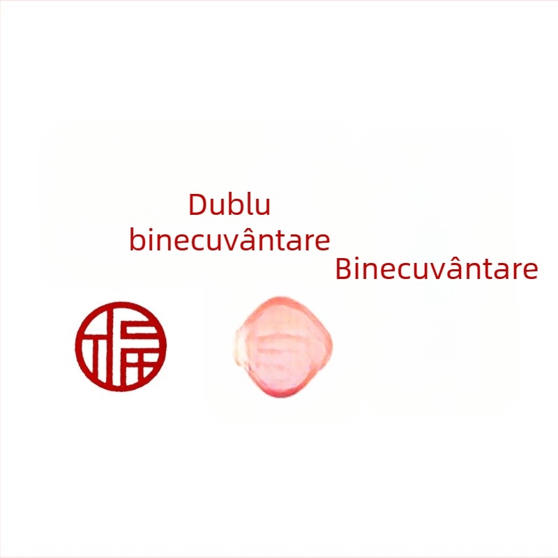 Decorațiune pentru ușă cu simbol noroc pentru casa nouă – ornament mini pentru intrare, felt, tăiere, stil chinezesc