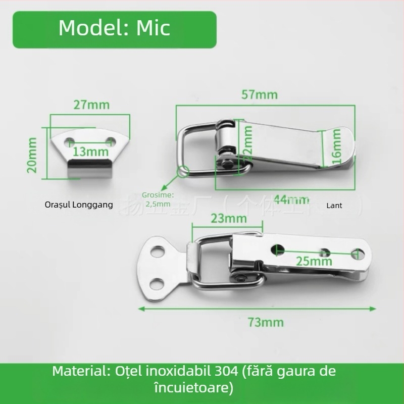 Duckbill din oțel inoxidabil pentru cutia de scule, 150 g, logo imprimat, personalizare disponibilă
