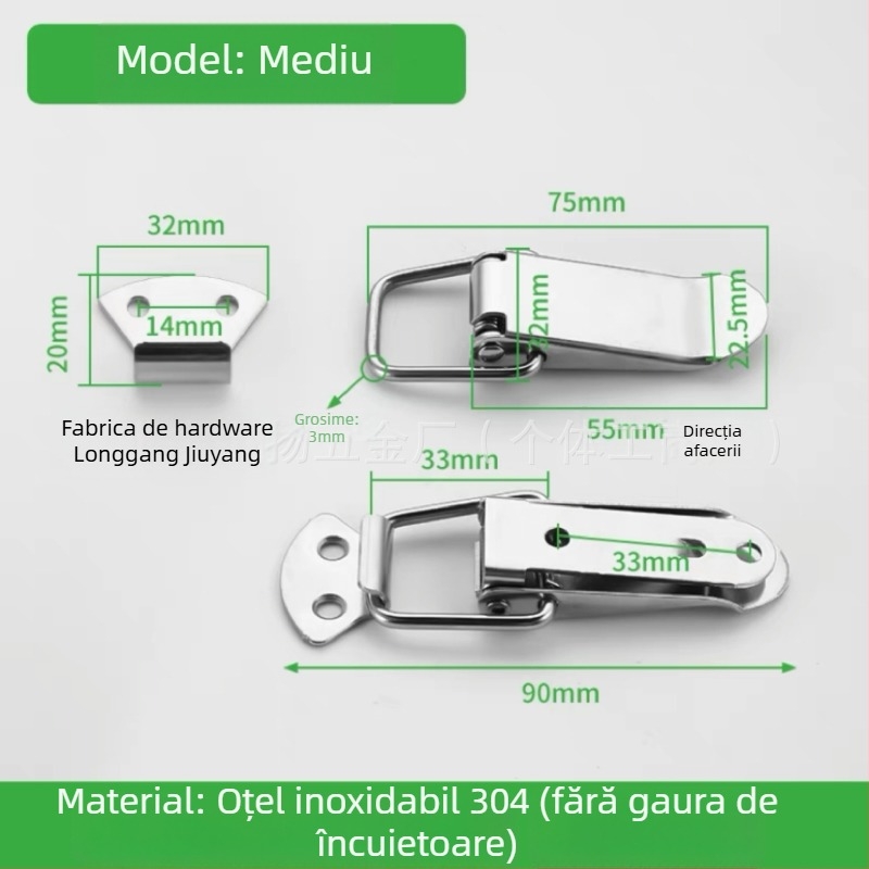 Duckbill din oțel inoxidabil pentru cutia de scule, 150 g, logo imprimat, personalizare disponibilă