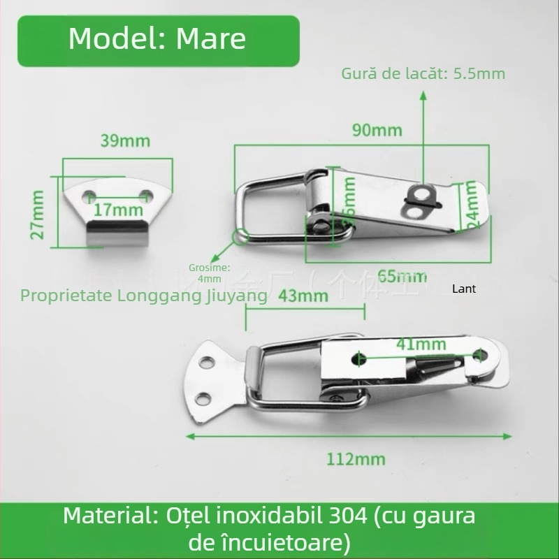 Duckbill din oțel inoxidabil pentru cutia de scule, 150 g, logo imprimat, personalizare disponibilă