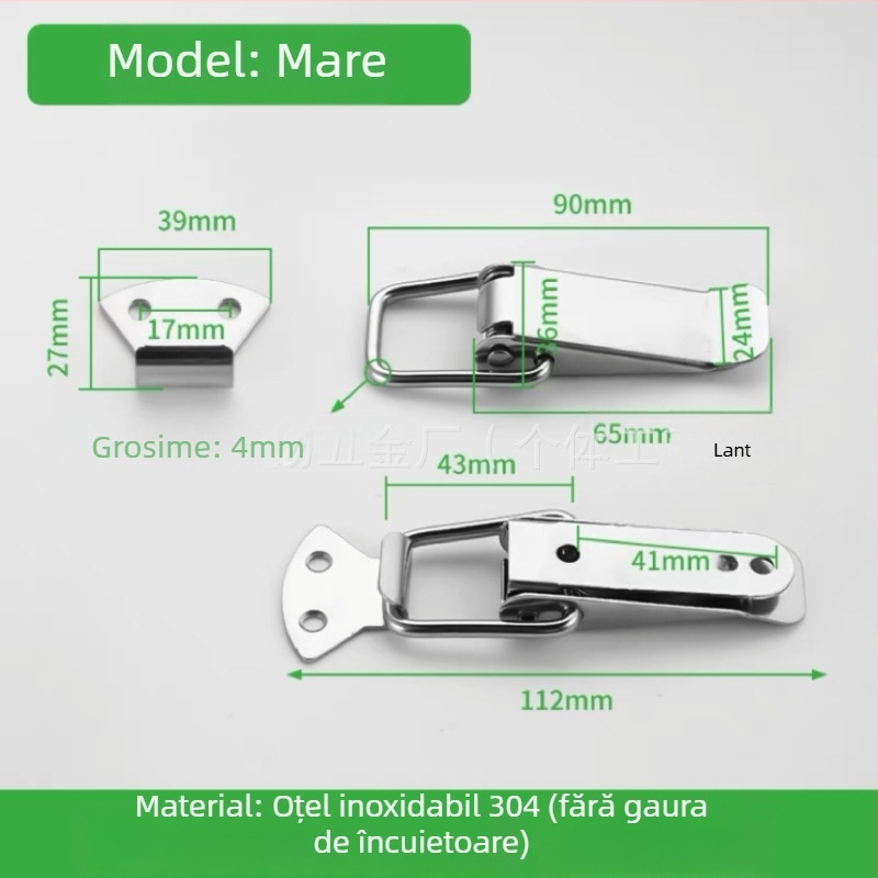 Duckbill din oțel inoxidabil pentru cutia de scule, 150 g, logo imprimat, personalizare disponibilă