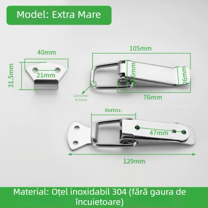 Duckbill din oțel inoxidabil pentru cutia de scule, 150 g, logo imprimat, personalizare disponibilă