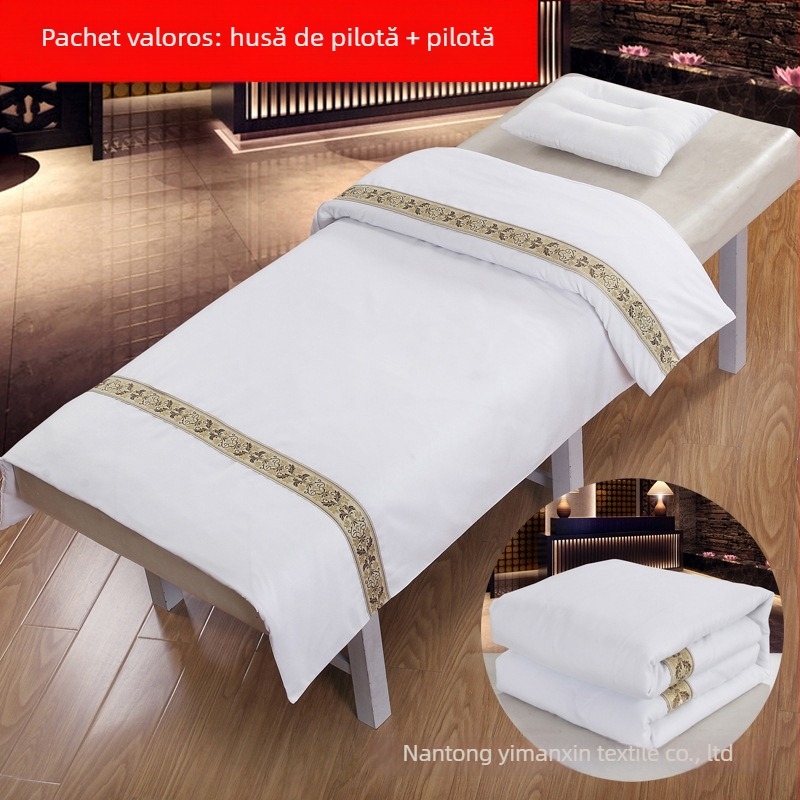 Set pentru pat SPA cu husă de pilotă și umplutură, pilotă de masaj groasă de iarnă, pilotă de primăvară-toamnă