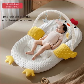 Cuib de somn pentru bebeluși în pat — umplutură din bumbac; material 100% bumbac; poziționare: bebeluș; fără personalizare; categorie: saltea/cuvertură