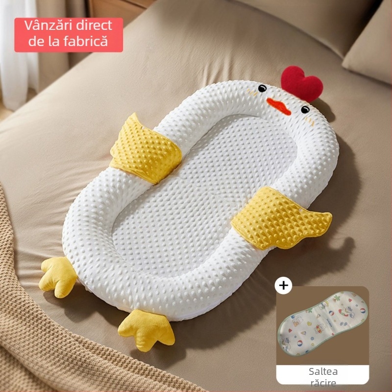 Cuib de somn pentru bebeluși în pat — umplutură din bumbac; material 100% bumbac; poziționare: bebeluș; fără personalizare; categorie: saltea/cuvertură
