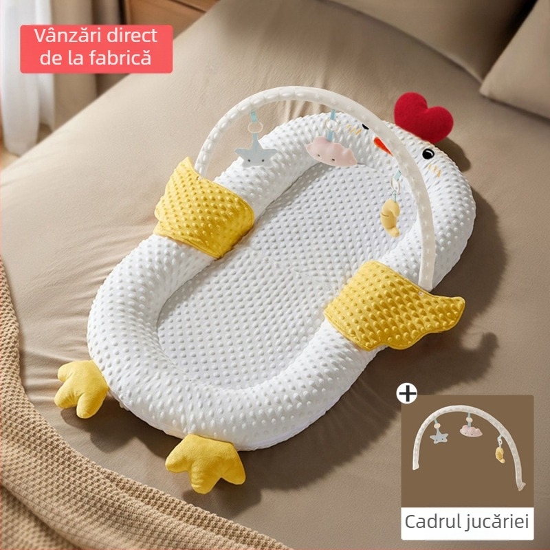 Cuib de somn pentru bebeluși în pat — umplutură din bumbac; material 100% bumbac; poziționare: bebeluș; fără personalizare; categorie: saltea/cuvertură