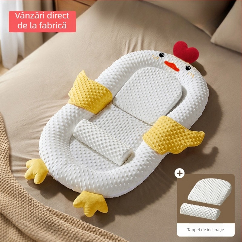 Cuib de somn pentru bebeluși în pat — umplutură din bumbac; material 100% bumbac; poziționare: bebeluș; fără personalizare; categorie: saltea/cuvertură