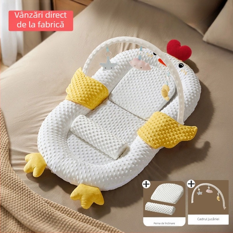 Cuib de somn pentru bebeluși în pat — umplutură din bumbac; material 100% bumbac; poziționare: bebeluș; fără personalizare; categorie: saltea/cuvertură