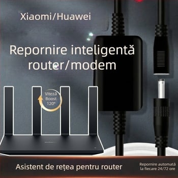 Router cu asistent de rețea inteligent – alimentare cu baterie, aspect rotund, afișaj tip indicator, mișcare mecanică, imprimare logo acceptată