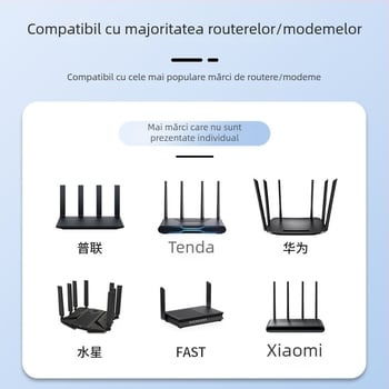 Router cu asistent de rețea inteligent – alimentare cu baterie, aspect rotund, afișaj tip indicator, mișcare mecanică, imprimare logo acceptată