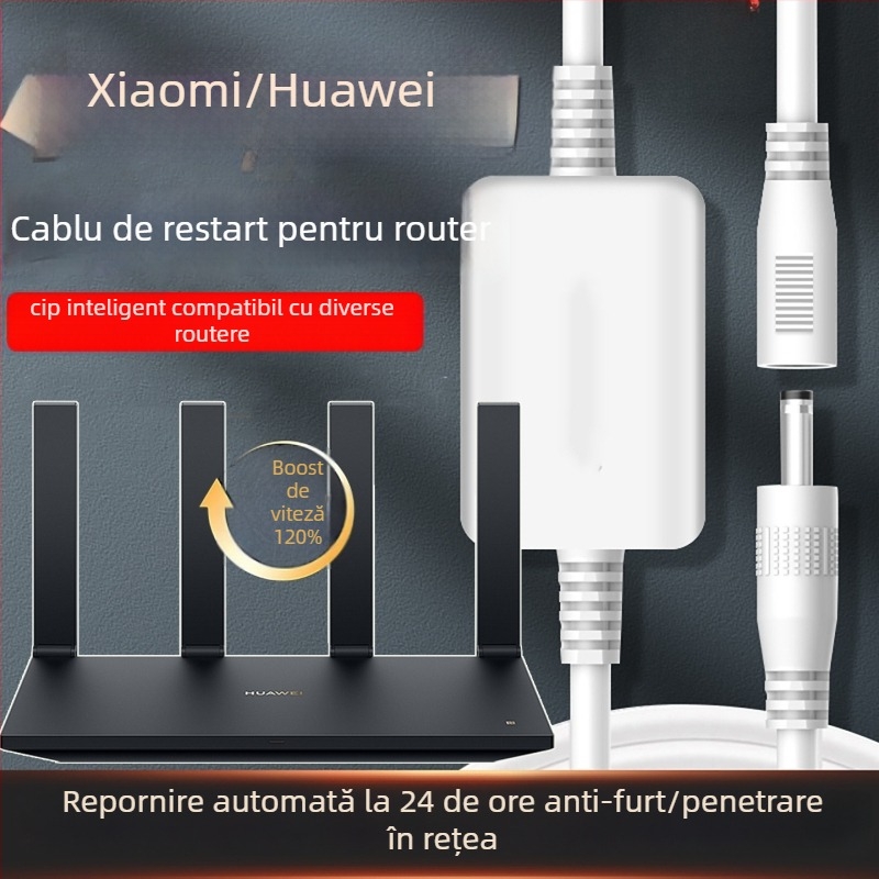 Router cu asistent de rețea inteligent – alimentare cu baterie, aspect rotund, afișaj tip indicator, mișcare mecanică, imprimare logo acceptată