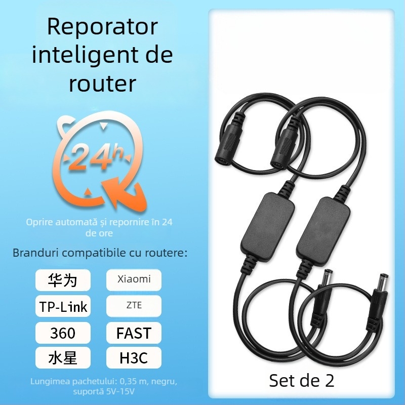 Router cu asistent de rețea inteligent – alimentare cu baterie, aspect rotund, afișaj tip indicator, mișcare mecanică, imprimare logo acceptată