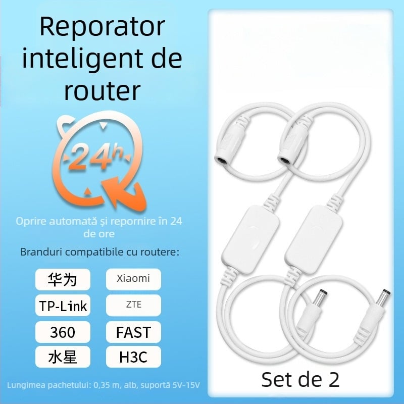 Router cu asistent de rețea inteligent – alimentare cu baterie, aspect rotund, afișaj tip indicator, mișcare mecanică, imprimare logo acceptată