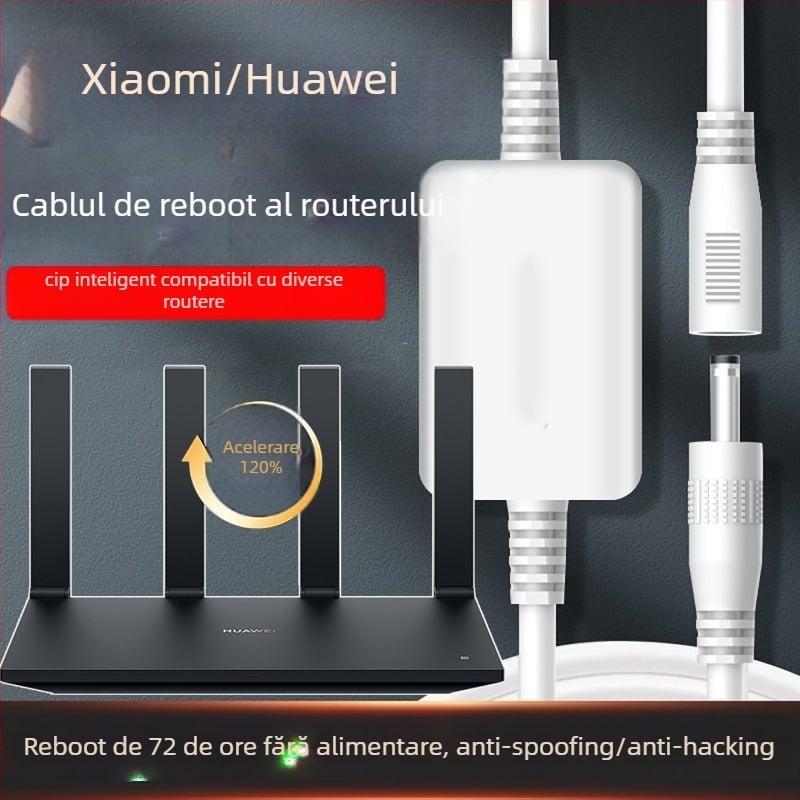 Router cu asistent de rețea inteligent – alimentare cu baterie, aspect rotund, afișaj tip indicator, mișcare mecanică, imprimare logo acceptată
