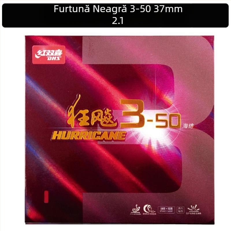 Rachetă de tenis de masă DHS, placă de bază PE, cauciuc tip reverse glue, lovire orizontală, 1 piesă