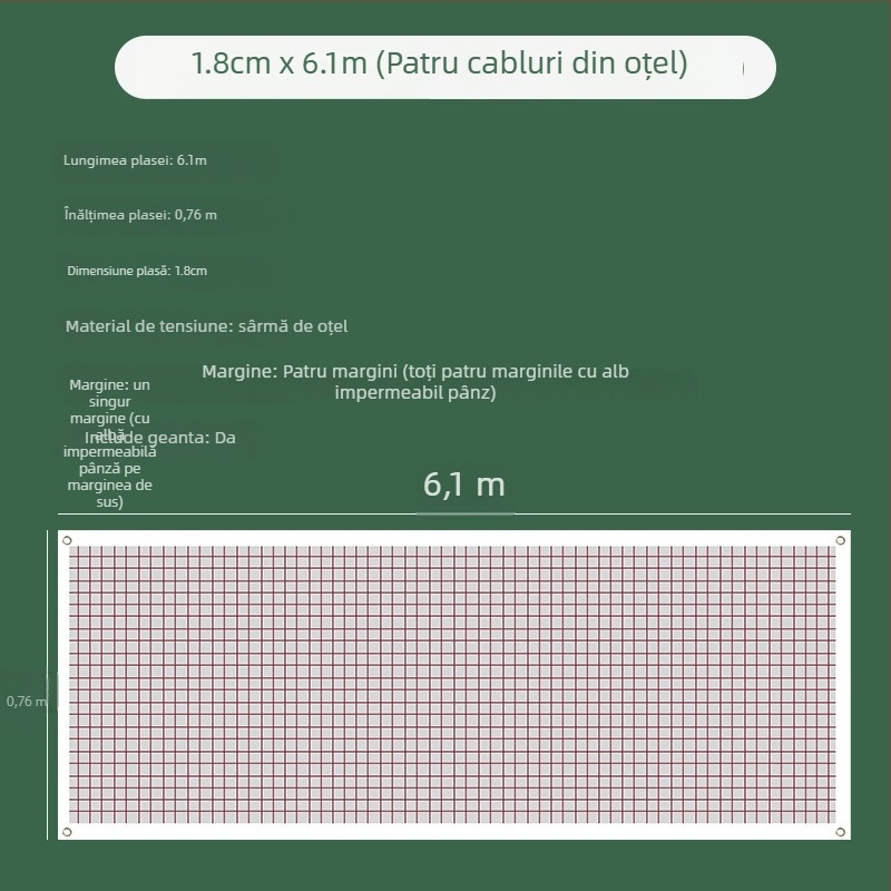 Plasă de badminton Wei Yan, polipropilenă, pliabilă, portabilă, pentru interior și exterior, pentru competiții