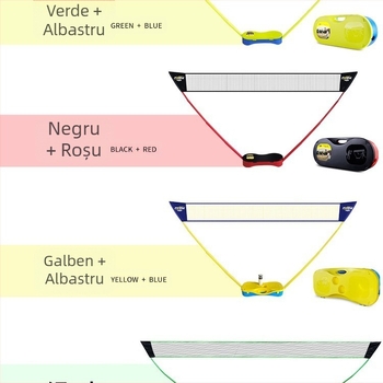 Meishulong suport portabil pentru plasă de badminton, pentru uz casnic și exterior, ușor de mutat