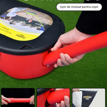 Meishulong suport portabil pentru plasă de badminton, pentru uz casnic și exterior, ușor de mutat