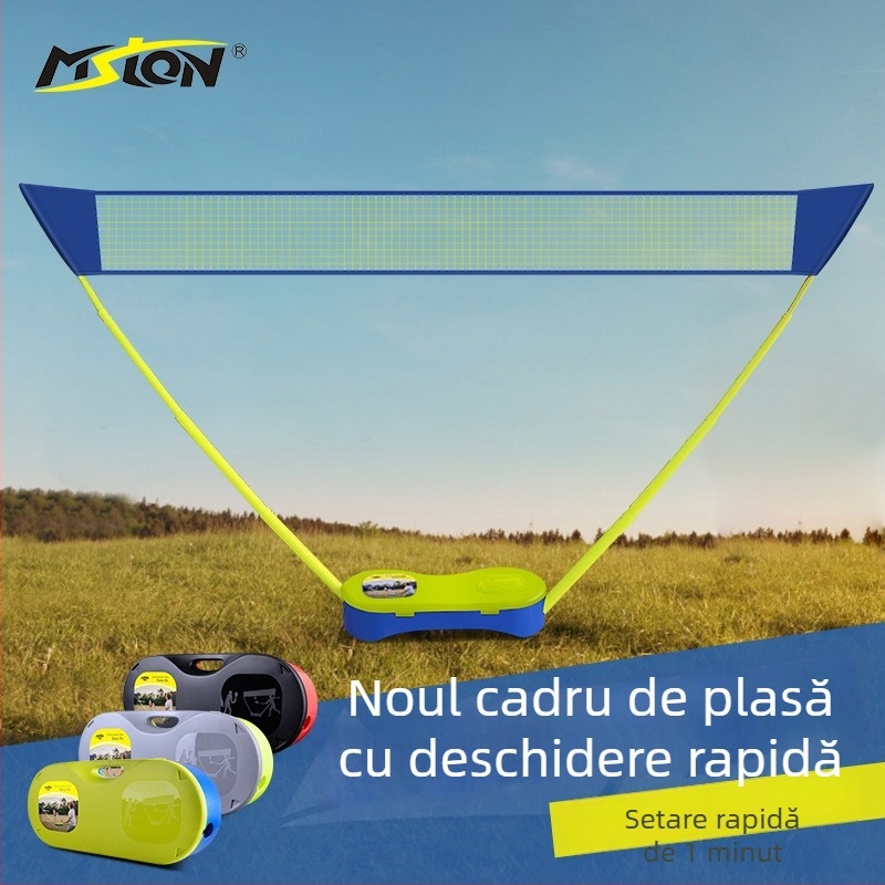 Meishulong suport portabil pentru plasă de badminton, pentru uz casnic și exterior, ușor de mutat