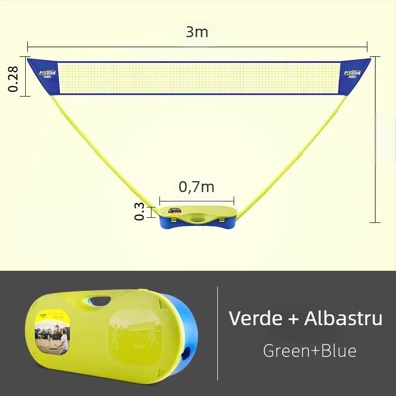 Meishulong suport portabil pentru plasă de badminton, pentru uz casnic și exterior, ușor de mutat