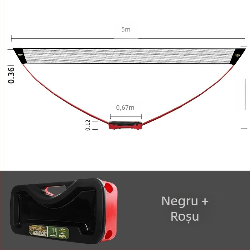 Meishulong suport portabil pentru plasă de badminton, pentru uz casnic și exterior, ușor de mutat