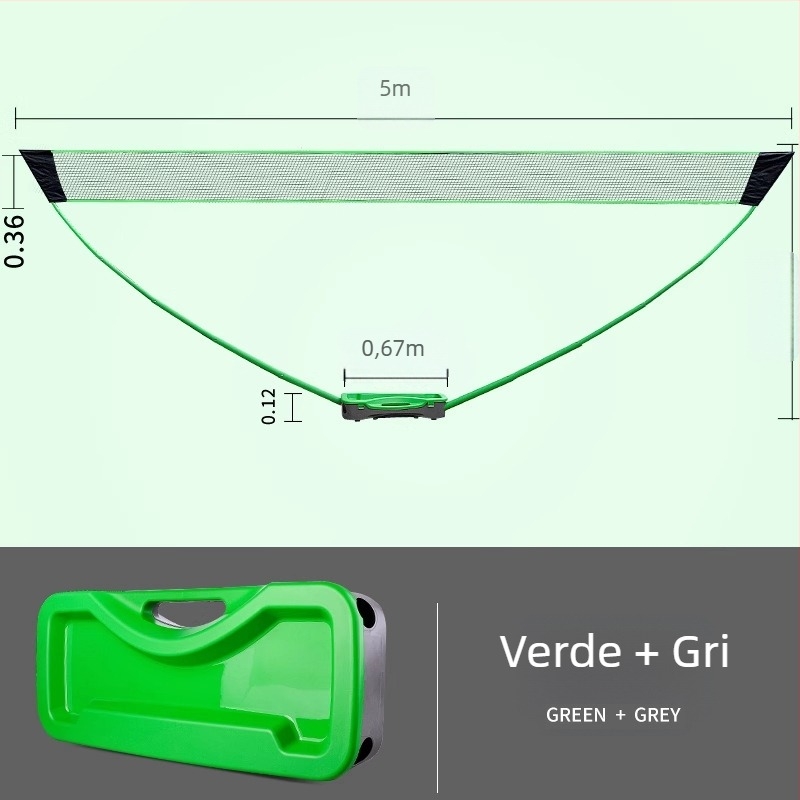 Meishulong suport portabil pentru plasă de badminton, pentru uz casnic și exterior, ușor de mutat