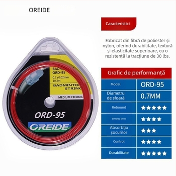 Sfoară Oreid ORD-95 pentru racquetă de badminton, fibră de nylon, tensiune 30 lb