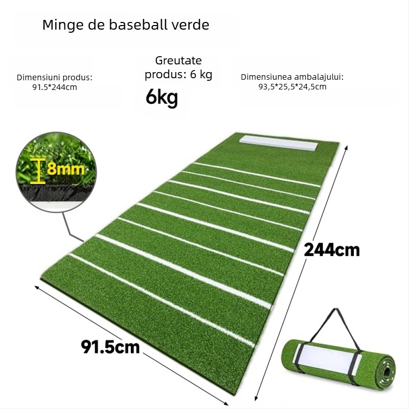 Covor de antrenament Baseball/Softball - Antiderapant, Portabil, Personalizabil cu logo, Material: pp+EVA