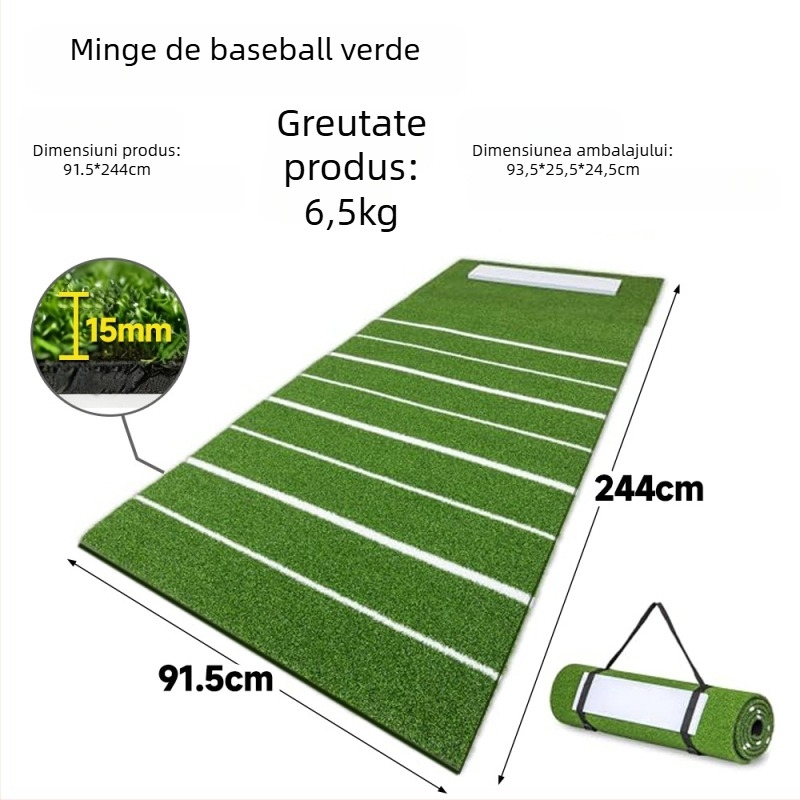 Covor de antrenament Baseball/Softball - Antiderapant, Portabil, Personalizabil cu logo, Material: pp+EVA