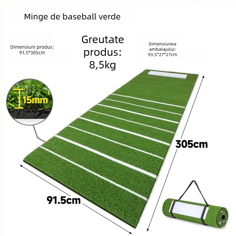 Covor de antrenament Baseball/Softball - Antiderapant, Portabil, Personalizabil cu logo, Material: pp+EVA