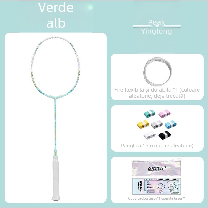 Kawasaki rachetă badminton, cadru din fibră de carbon, greutate 75–79 g, 5U, lovitură directă