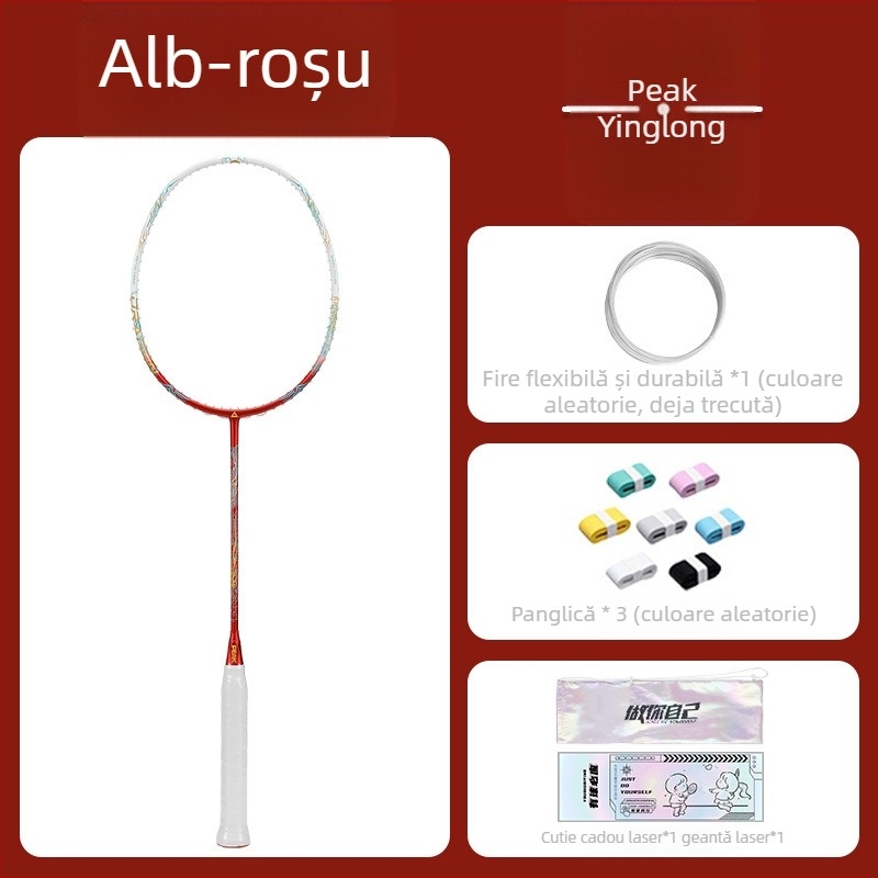 Kawasaki rachetă badminton, cadru din fibră de carbon, greutate 75–79 g, 5U, lovitură directă