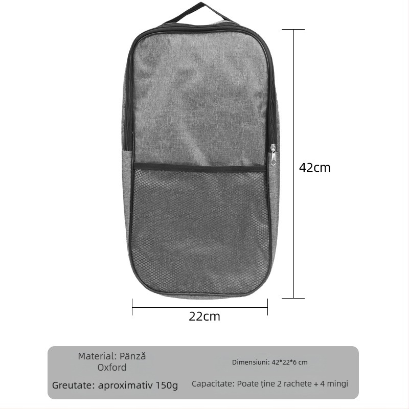 Geantă Gale pentru rachete pickleball — Material plasă, 220 g, Personalizabilă cu logo, Potrivită pentru badminton, tenis și ping-pong