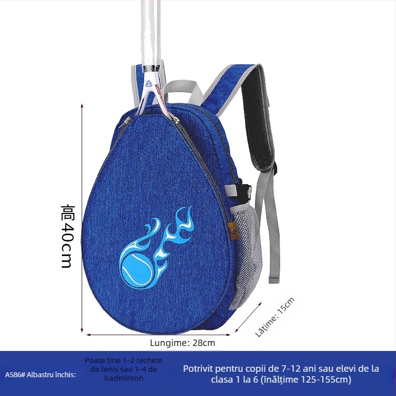 Geantă WPOLE pentru copii badminton/tenis — material Oxford, personalizare la comandă, etichetă privată licențiată