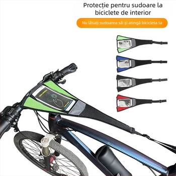 Bandă de protecție împotriva transpirației pentru bicicletă, poliester, compatibilă cu touchscreen, unisex, DRCK HROS, procesare personalizabilă