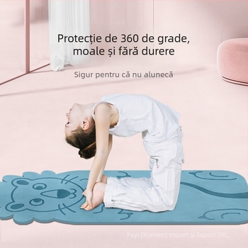 Covoraș de yoga pentru copii cu model desen animat, gros, absorbție a șocurilor și izolație fonică, personalizare logo, grosime 0.6–0.8 cm, pentru alergare și fitness