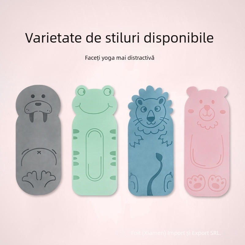 Covoraș de yoga pentru copii cu model desen animat, gros, absorbție a șocurilor și izolație fonică, personalizare logo, grosime 0.6–0.8 cm, pentru alergare și fitness