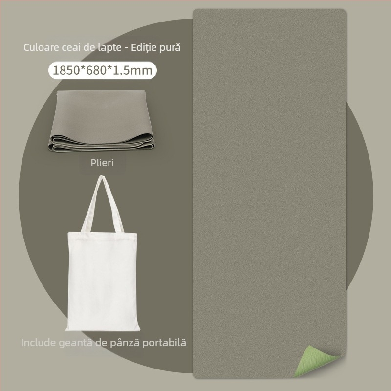 Saltea de yoga Three Brahma; PU material, grosime 1,5 mm, greutate 1500 g, suprafață anti-alunecare, model geometric