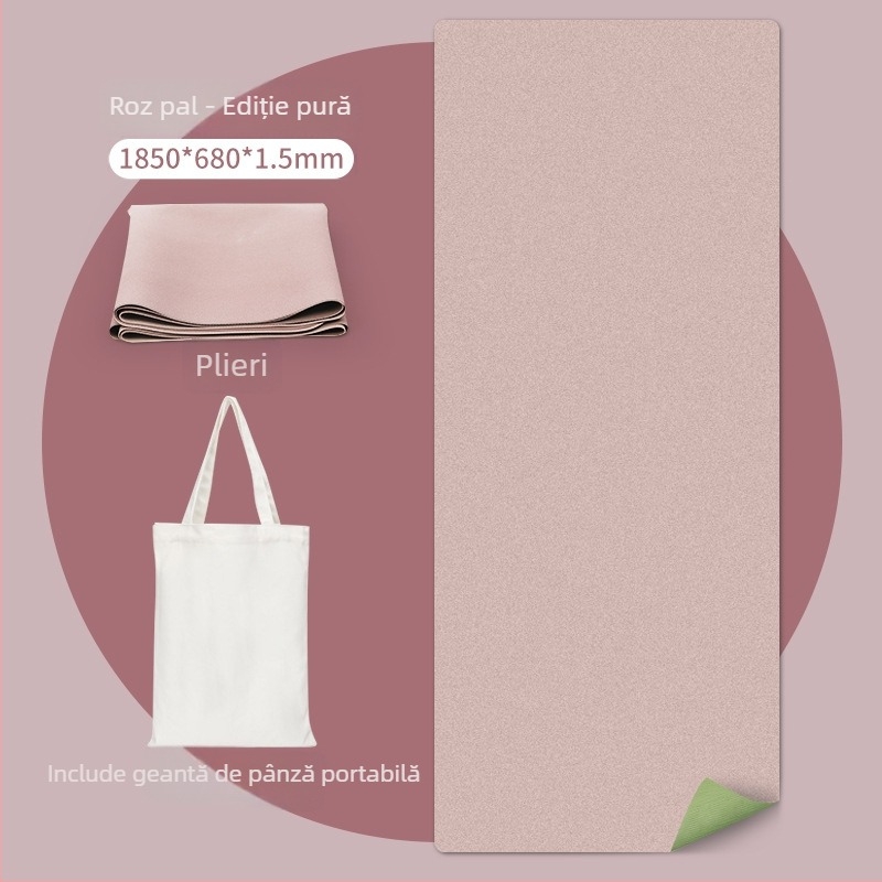 Saltea de yoga Three Brahma; PU material, grosime 1,5 mm, greutate 1500 g, suprafață anti-alunecare, model geometric