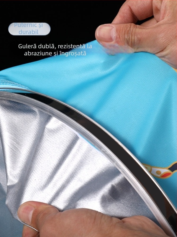 Baon plasă de protecție pentru pescuit din nailon, pătrată, cu inel din oțel inoxidabil, acoperită pentru a preveni blocarea peștilor, portabilă și impermeabilă